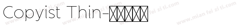 Copyist Thin字体转换